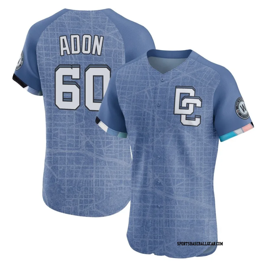 Joan Adon Men's Washington Nationals Blue Elite 2025 City Connect Jersey