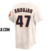 Joaquin Andujar Men's Houston Astros Cream Limited Throwback Cooperstown Collection Jersey