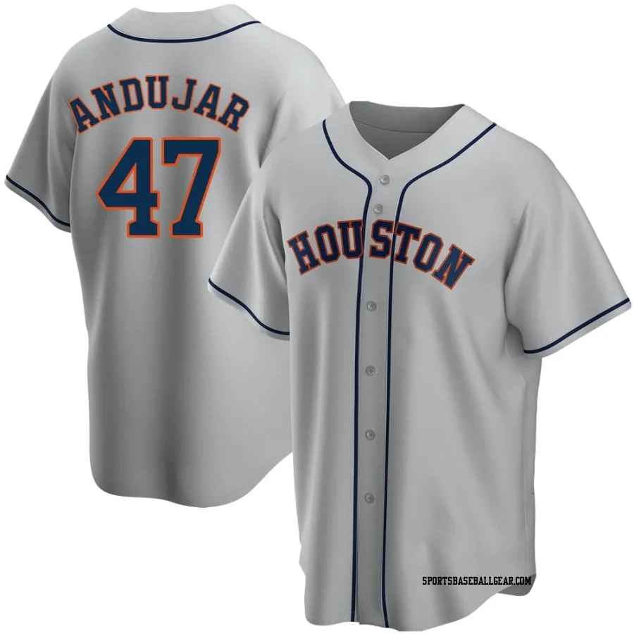 Joaquin Andujar Men's Houston Astros Gray Replica Road Jersey