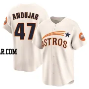 Joaquin Andujar Youth Houston Astros Cream Limited Throwback Cooperstown Collection Jersey