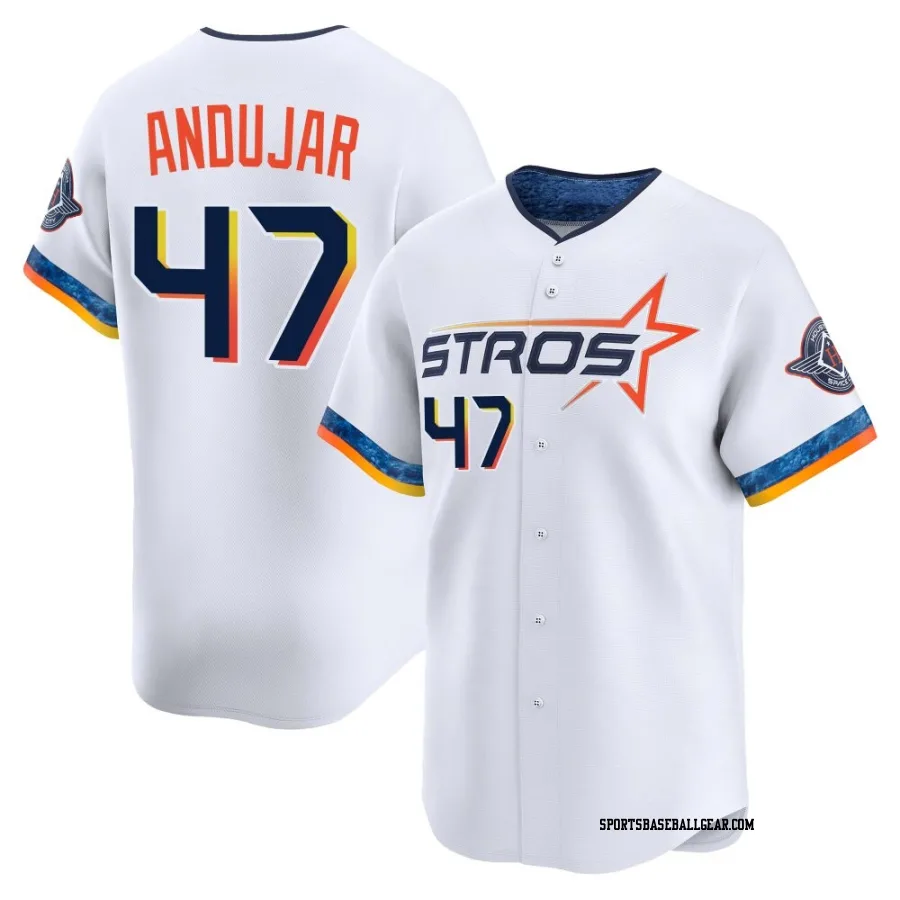 Joaquin Andujar Youth Houston Astros White Limited 2025 City Connect Jersey