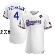 Joc Pederson Men's Texas Rangers White Authentic Home 2023 World Series Jersey