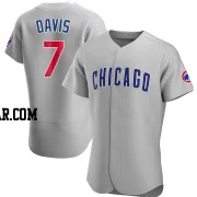 Jody Davis Men's Chicago Cubs Gray Authentic Road Jersey