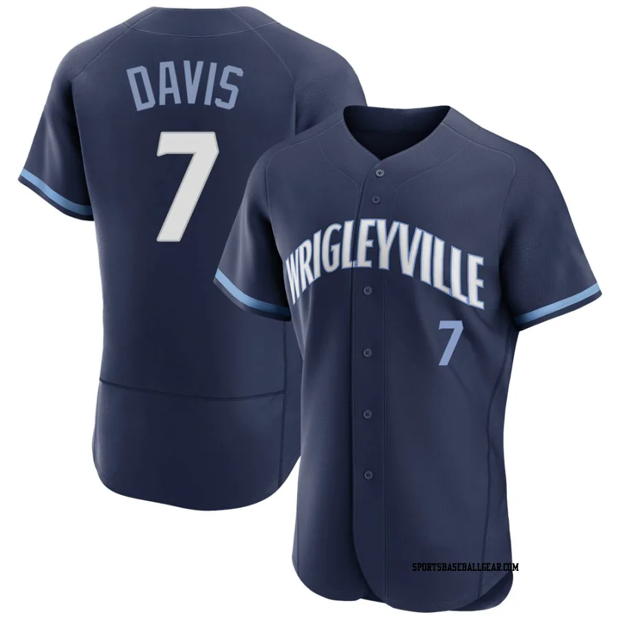 Jody Davis Men's Chicago Cubs Navy Authentic 2021 City Connect Jersey