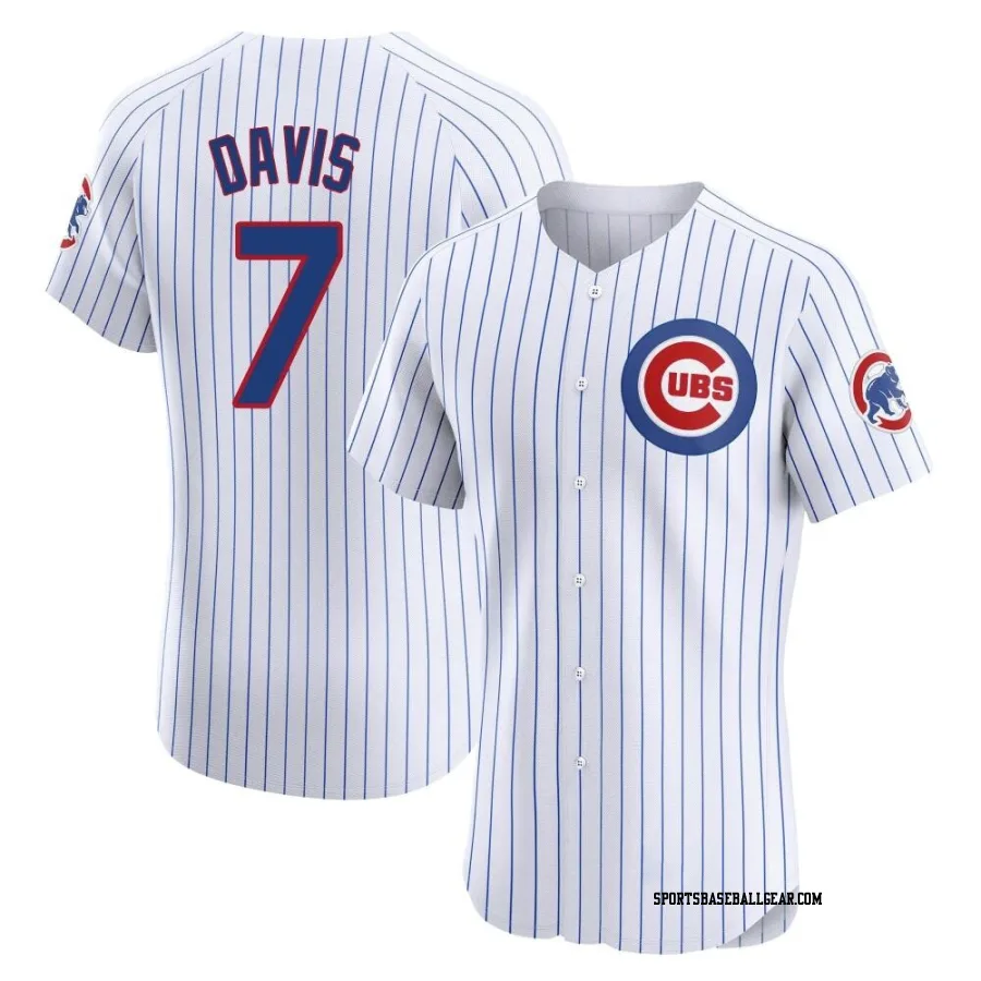 Jody Davis Men's Chicago Cubs White Elite Home Jersey