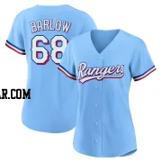 Joe Barlow Women's Texas Rangers Light Blue Replica Alternate Jersey