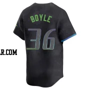 Joe Boyle Men's Tampa Bay Rays Charcoal Limited 2024 City Connect Jersey