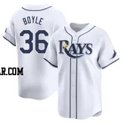 Joe Boyle Men's Tampa Bay Rays White Limited Home Jersey