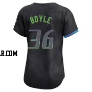 Joe Boyle Women's Tampa Bay Rays Charcoal Limited 2024 City Connect Jersey