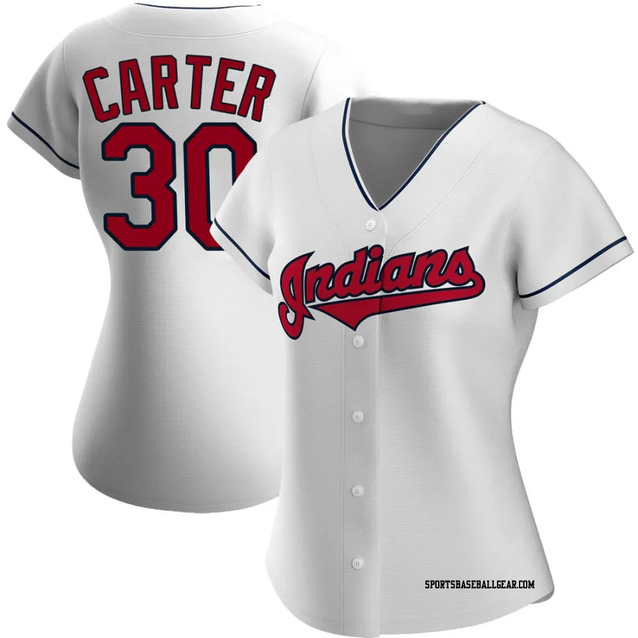 Joe Carter Women's Cleveland Guardians White Replica Home Jersey
