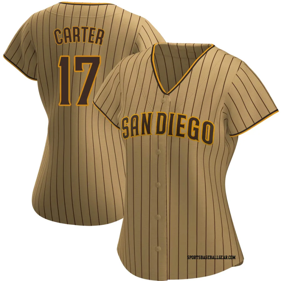 Joe Carter Women's San Diego Padres Tan/Brown Replica Alternate Jersey