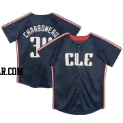 Joe Charboneau Toddler Cleveland Guardians Navy Limited Preschool & 2024 City Connect Jersey