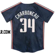 Joe Charboneau Toddler Cleveland Guardians Navy Limited Preschool & 2024 City Connect Jersey