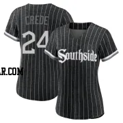 Joe Crede Women's Chicago White Sox Black Authentic 2021 City Connect Jersey