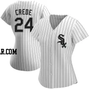 Joe Crede Women's Chicago White Sox White Authentic Home Jersey