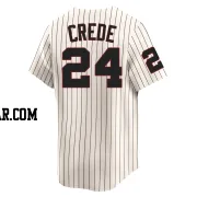 Joe Crede Youth Chicago White Sox Cream Limited Throwback Cooperstown Jersey