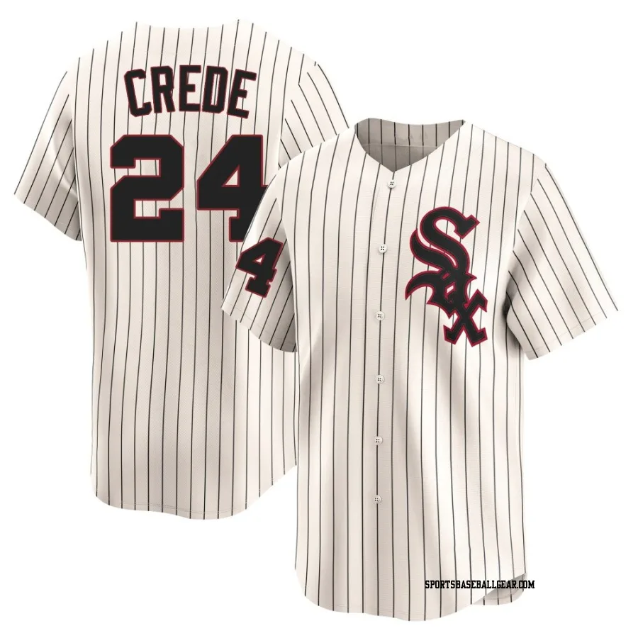Joe Crede Youth Chicago White Sox Cream Limited Throwback Cooperstown Jersey