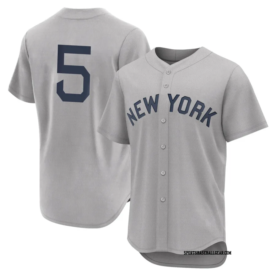 Joe DiMaggio Men's New York Yankees Gray Authentic 2021 Field of Dreams Jersey