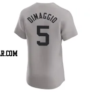Joe DiMaggio Men's New York Yankees Gray Elite Road Jersey