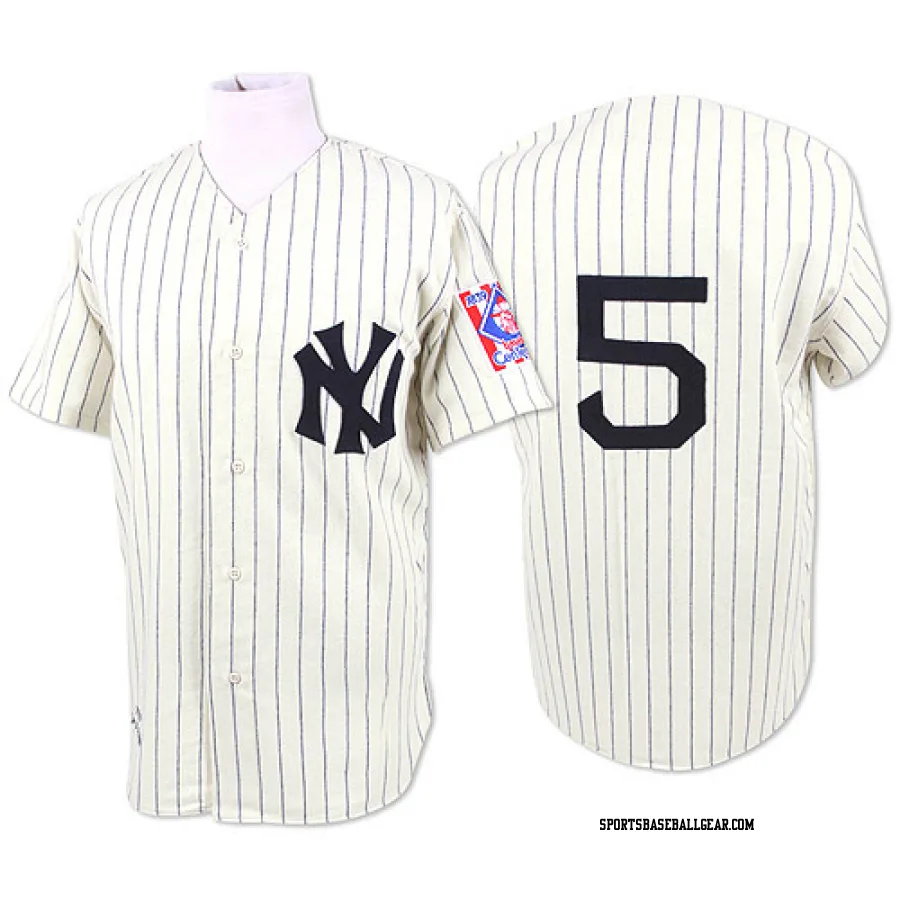 Joe DiMaggio Men's New York Yankees White Replica 1939 Throwback Jersey