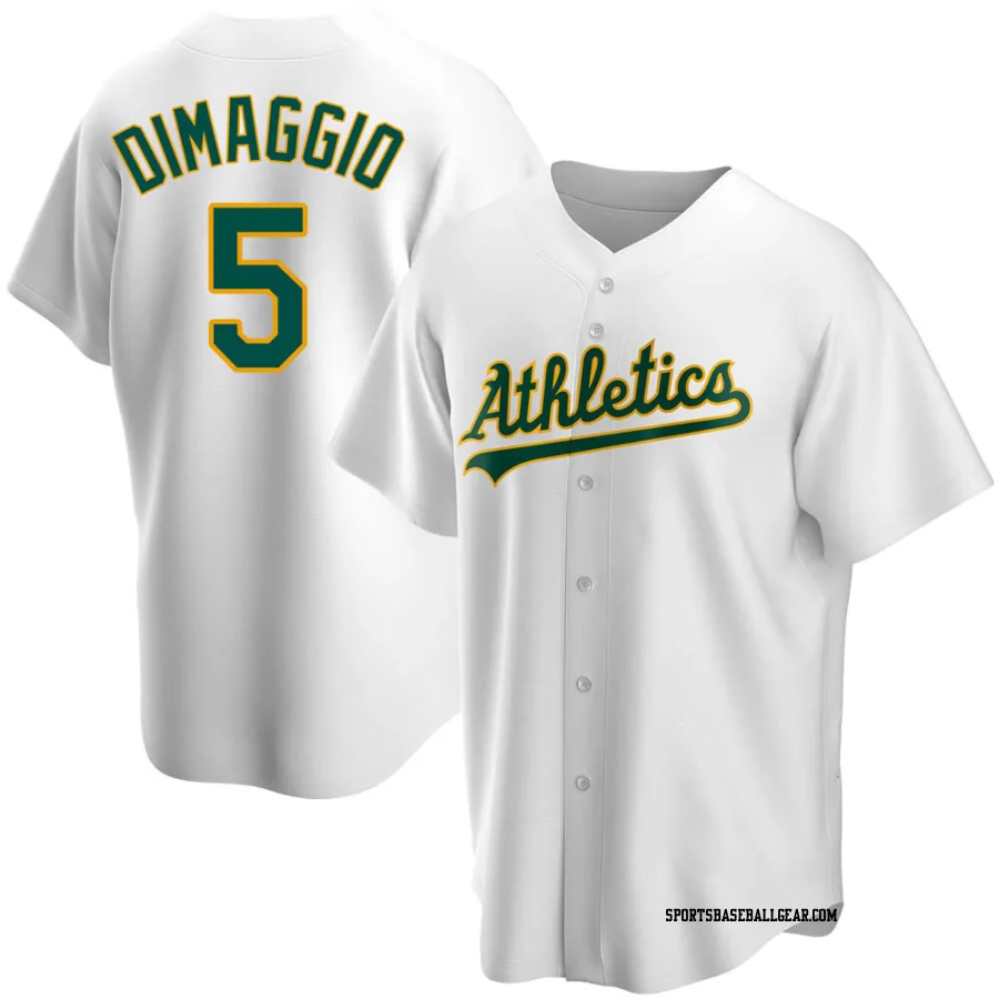 Joe Dimaggio Men's Oakland Athletics White Replica Home Jersey