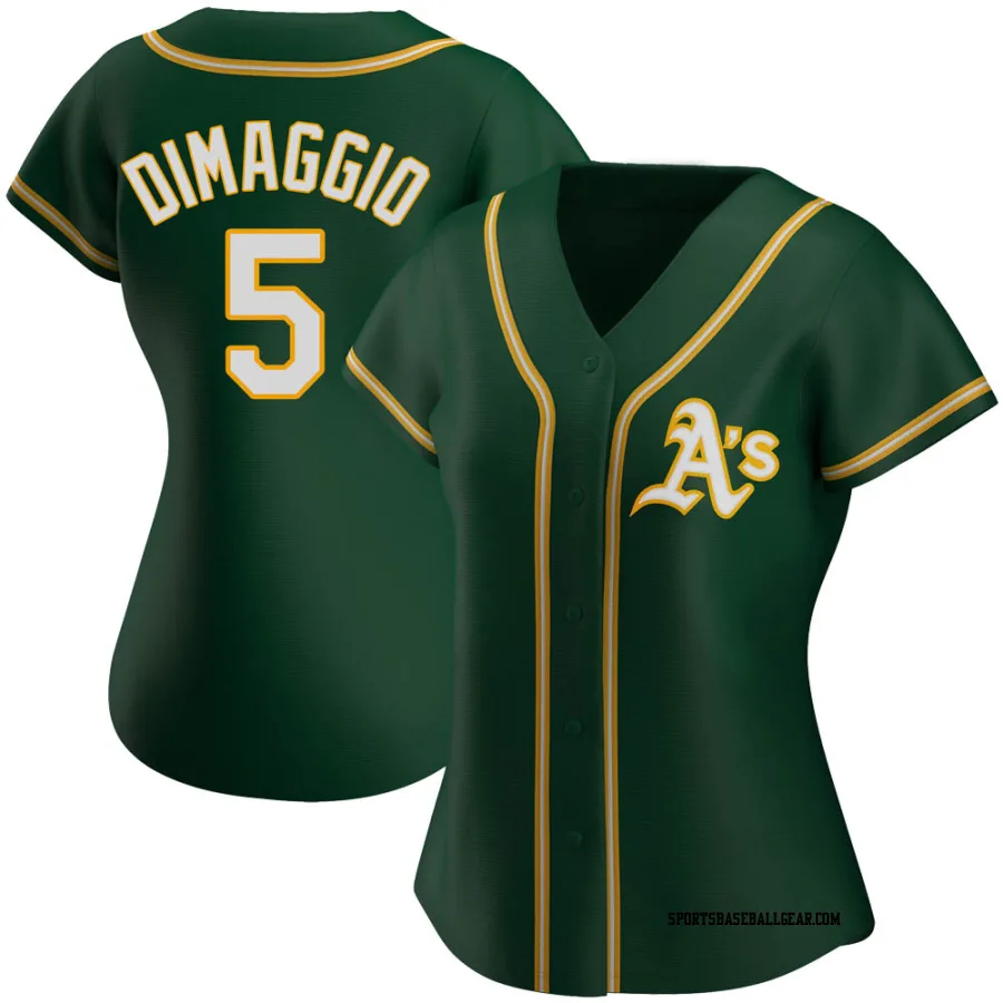 Joe Dimaggio Women's Oakland Athletics Green Replica Alternate Jersey