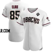 Joe Elbis Men's Arizona Diamondbacks White Authentic Crimson Home 2023 World Series Jersey