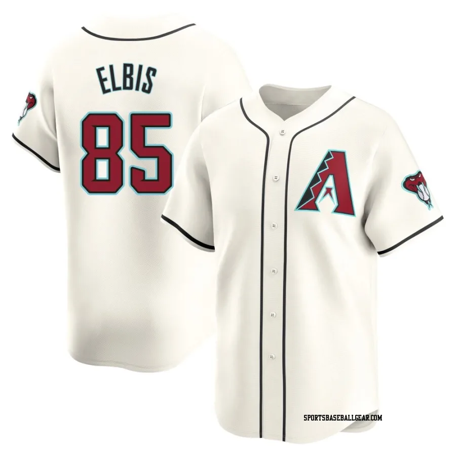 Joe Elbis Men's Arizona Diamondbacks White Limited Home Jersey