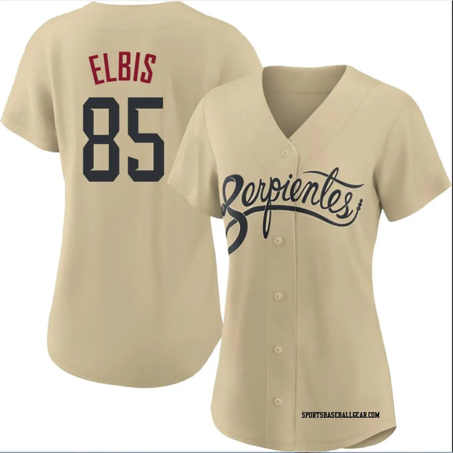 Joe Elbis Women's Arizona Diamondbacks Gold Authentic 2021 City Connect Cool Base Jersey