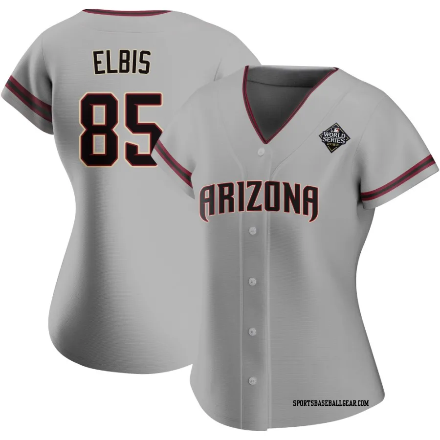 Joe Elbis Women's Arizona Diamondbacks Gray Authentic Road 2023 World Series Jersey