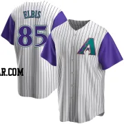 Joe Elbis Youth Arizona Diamondbacks Cream/Purple Replica Alternate Cooperstown Collection Jersey