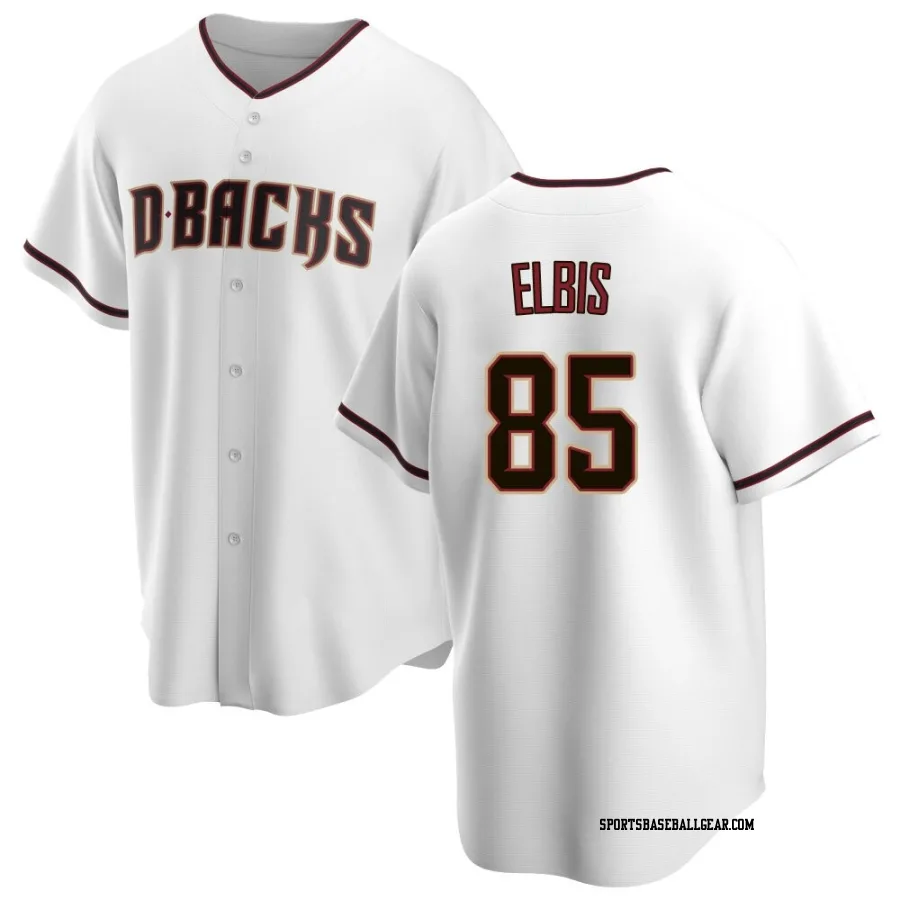 Joe Elbis Youth Arizona Diamondbacks White Replica Home Jersey