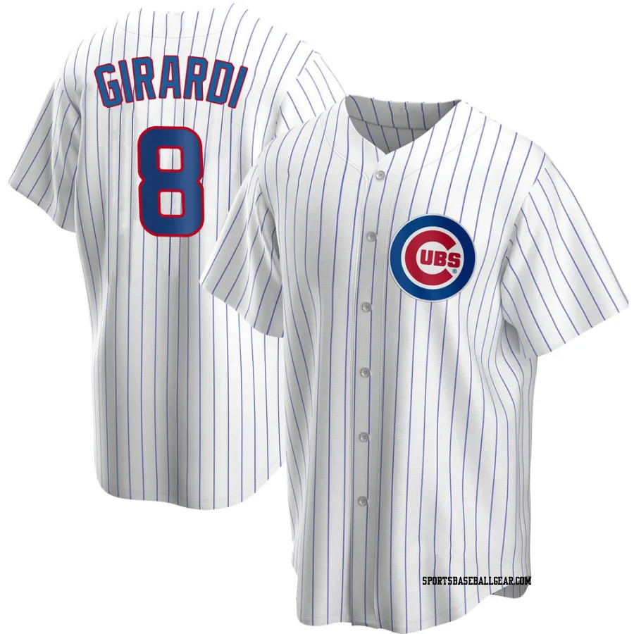 Joe Girardi Men's Chicago Cubs White Replica Home Jersey