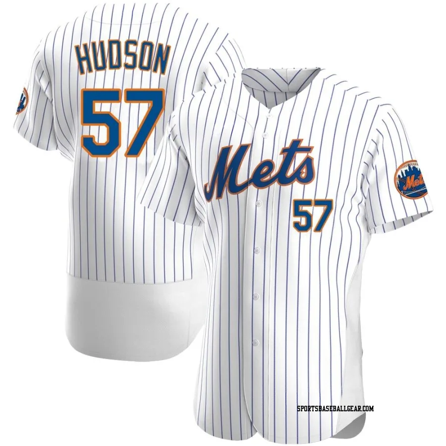 Joe Hudson Men's New York Mets White Authentic Home Jersey