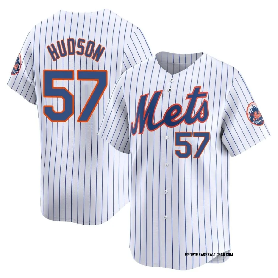 Joe Hudson Youth New York Mets White Limited Home Jersey