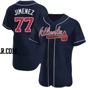 Joe Jimenez Men's Atlanta Braves Navy Authentic Alternate Jersey