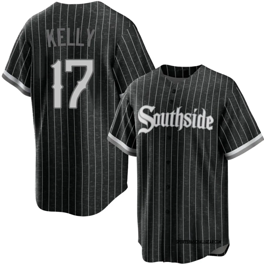 Joe Kelly Youth Chicago White Sox Black Replica 2021 City Connect Jersey