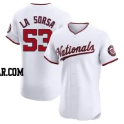 Joe La Sorsa Men's Washington Nationals White Elite Home Jersey