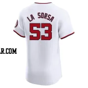 Joe La Sorsa Men's Washington Nationals White Elite Home Jersey