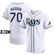 Joe Maddon Men's Tampa Bay Rays White Elite Home Jersey