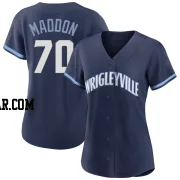 Joe Maddon Women's Chicago Cubs Navy Authentic 2021 City Connect Jersey