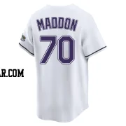 Joe Maddon Youth Tampa Bay Rays White Limited Throwback Cooperstown Jersey