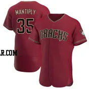 Joe Mantiply Men's Arizona Diamondbacks Authentic Crimson Alternate Jersey