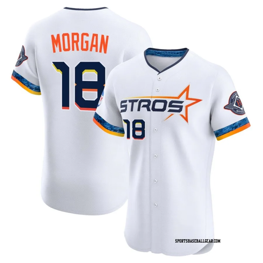 Joe Morgan Men's Houston Astros White Elite 2025 City Connect Jersey