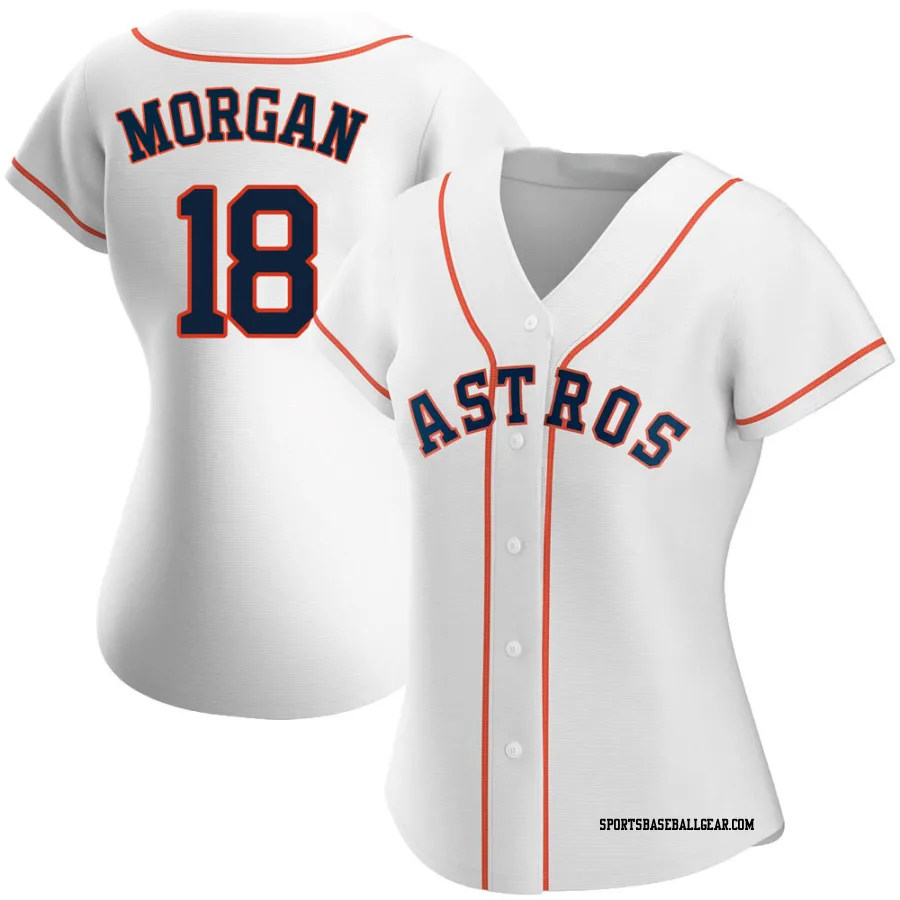Joe Morgan Women's Houston Astros White Authentic Home Jersey