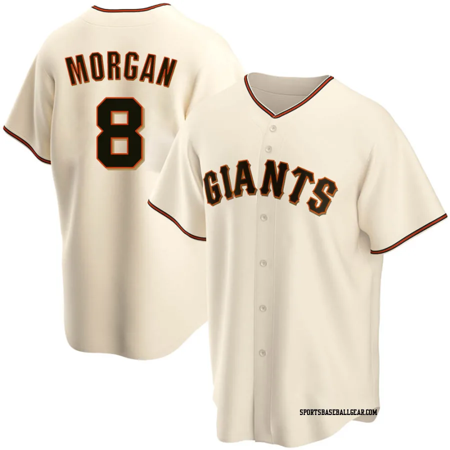 Joe Morgan Youth San Francisco Giants Cream Replica Home Jersey