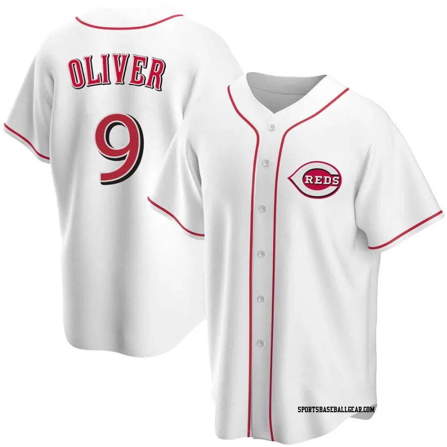 Joe Oliver Youth Cincinnati Reds White Replica Home Jersey