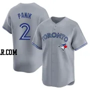Joe Panik Men's Toronto Blue Jays Gray Limited Away Jersey