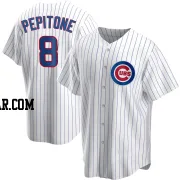 Joe Pepitone Men's Chicago Cubs White Replica Home Jersey