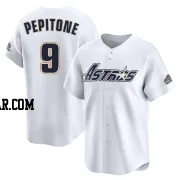 Joe Pepitone Men's Houston Astros White Limited Throwback Cooperstown Collection Jersey